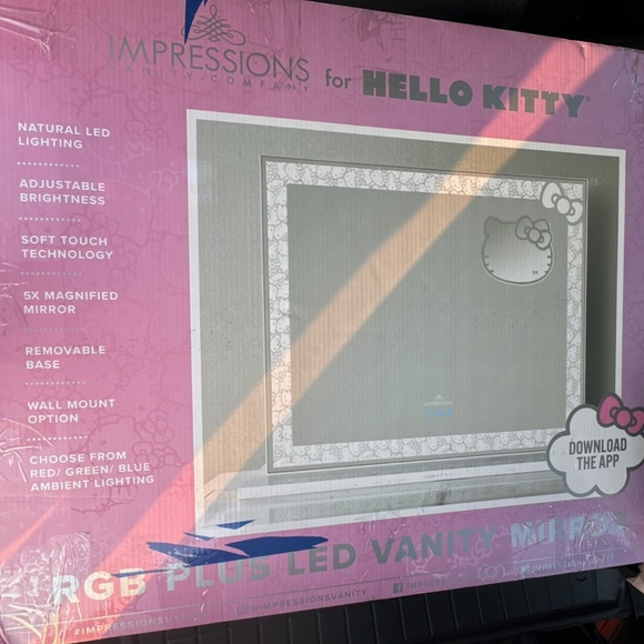 IMPRESSIONS x HELLO KITTY RGB Plus LED "All Over" Vanity Mirror - Picture 3 of 3